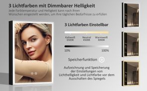 3Lichtfarben+Heilligkeit dimmbar+Memeory