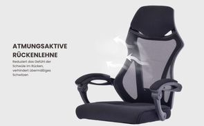 Atmungsaktive Rückenlehne