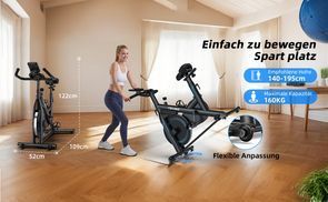 Mobiles Fahrrad Ergometer mit Transporträdern