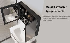 WDWRITTI Aluminum Spiegelschrank