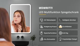 LED Multifunktion Spiegelschrank