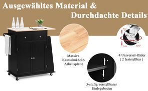 Langlebiges Material & Flexible & feststellbare Räder