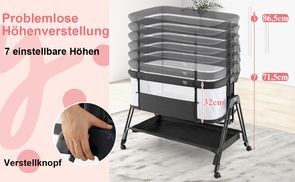 7 fach verstellbare Höhe