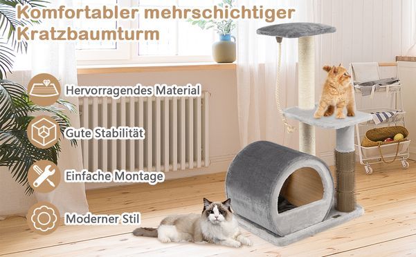 Mehrstöckiger Kratzbaum von COSTWAY!