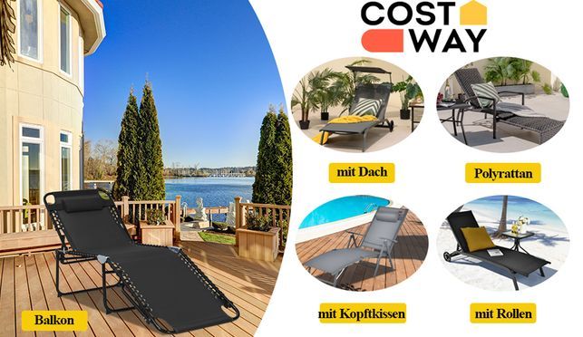 COSTWAY Gartenliege