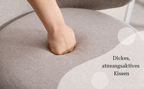 Dickes, atmungsaktives Kissen