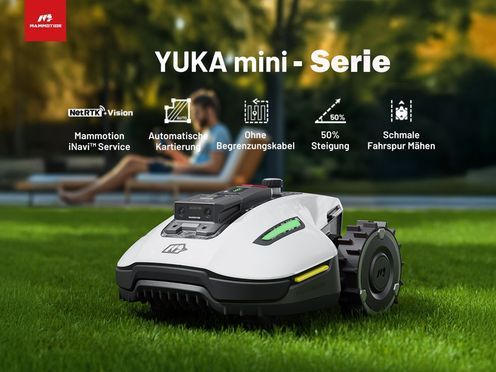 Mammotion YUKA Mini Mähroboter ohne Begrenzungskabel, mit 4G Modul, RTK Station