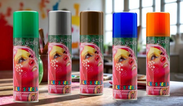 Eulenspiegel Color Haarspray – Bunte Farben für Haar & Perücke