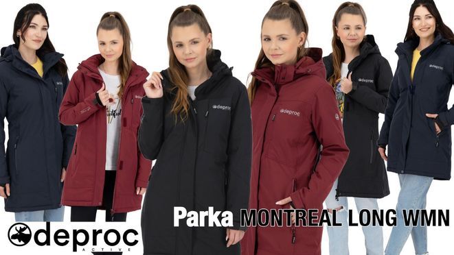 Parka für Damen MONTREAL LONG vom Outdoor Spezialisten Deproc active