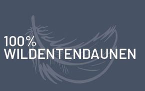 Hochwertige Qualität aus 100% Wildentendaunen 