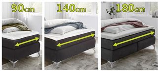 3 Bettbreiten wählbar (90x200, 140x200 oder 180x200)