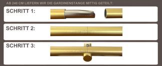 Verbindung der Gardinenstangen ab Довжина 240 cm
