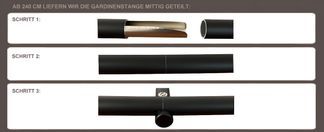 Verbindung der Gardinenstangen ab Длина 240 cm