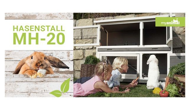 MyAnimal Hasenstall MH-20 - Das schöne Zuhause für Ihr Langohr