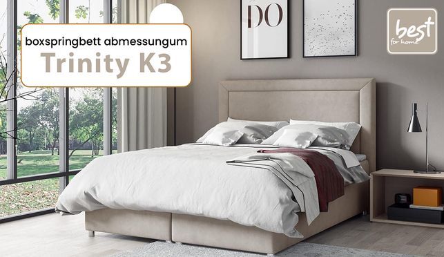 Design trifft Komfort – das Trinity K 3 Boxspringbett