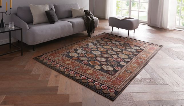 Tara Carpet Farah Maschinenteppich – Kelim Style mit 3D Struktur