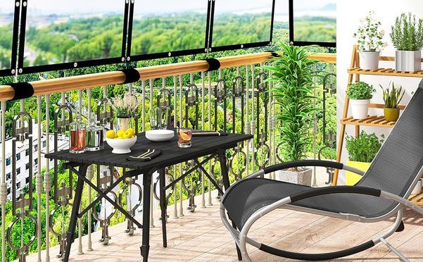 WOLTU Campingtisch Klapptisch aus Alu Gartentisch Balkontisch Reisetisch zusammenklappbar