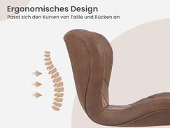 WOLTU ergonomischer Barhocker