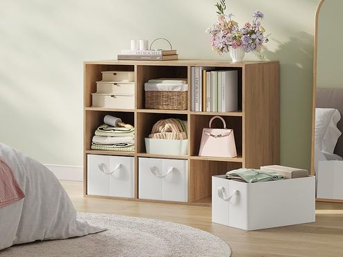 WOLTU Aufbewahrungsbox aus Polyesterstoff, für Schlafzimmer