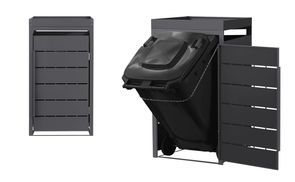 Mülltonnenbox mit Lüftung, Magnetverschluss und Bodenlöchern