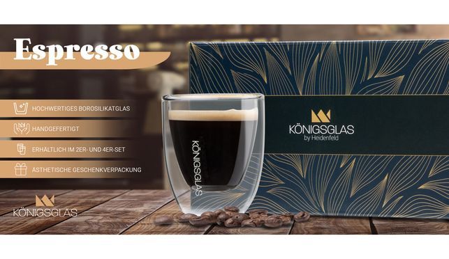 Königsglas Espresso - Königlicher Trinkgenuss