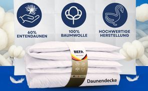 Natürliche Füllung für ausgewogenen Komfort