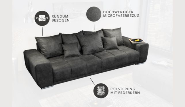 Dein neues, elegantes Sofa - inkl. Kissen!