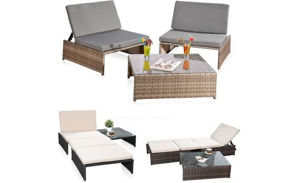 vielseitiges Gartenmöbel-Set – Sonnenliege