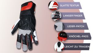 Viele Eigenschaften von Motorrad Lederhandschuhe