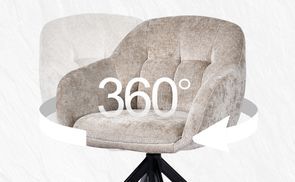 360° drehbar für mehr Komfort