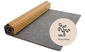 Rutschhemmende Filzrückseite mit Noppen