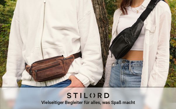 Vintage Gürteltasche aus echtem Leder