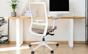 PURE WHITE Profi Bürostuhl