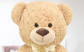 Liebevoll gefertigtes Teddy Gesicht