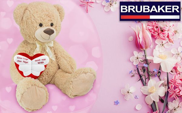 Großer 100 cm Teddybär wartet auf sein neues Zuhause