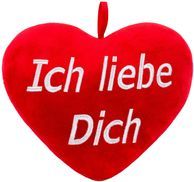 Herz mit „Ich liebe Dich“ Stickerei