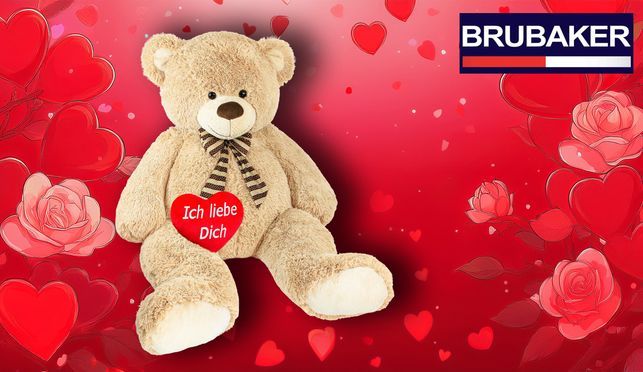 Riesengroßer 150 cm Teddybär wartet auf ein neues Zuhause