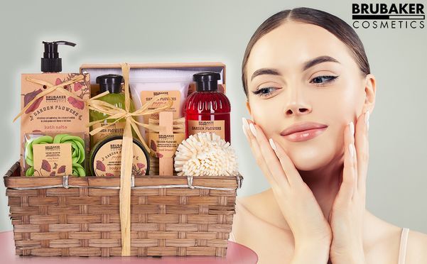Verschenken Sie ein blumig duftendes Wellness Bad mit dem BRUBAKER Beauty Set „Garden Flowers