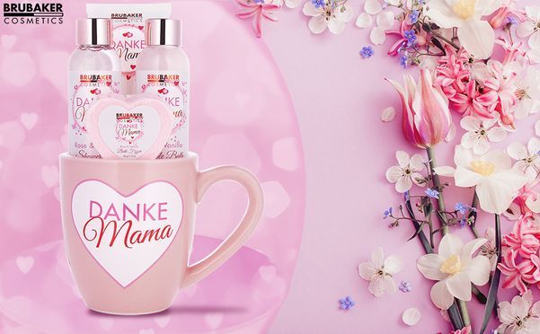 Verschenken Sie Liebe mit unserem Beauty Set im großen Becher von BRUBAKER Cosmetics