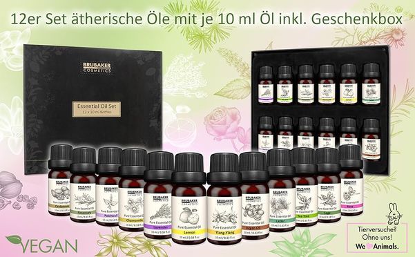 BRUBAKER Cosmetics 12er Set Ätherische Öle