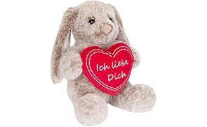 Kuschelhase mit Herzensbotschaft