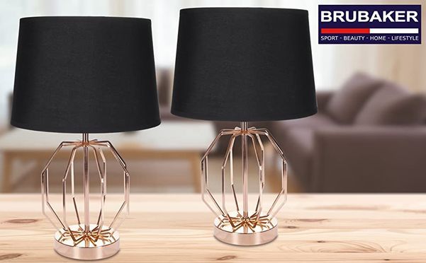 Die dekorative Tischlampe „Vintage Gitter“ sorgt für Wohlfühlmomente in Deinem Zuhause