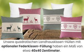 Zierkissen für Einrichtungen im Landhauslook