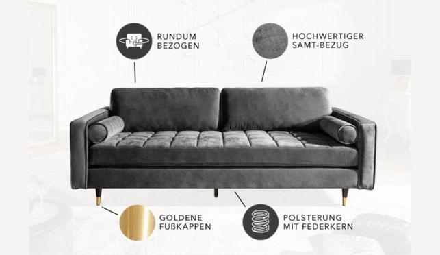 Dein neues, elegantes Sofa - mit Federkern!