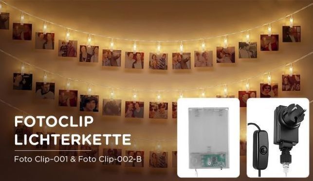 CozyHome – LED Fotoclips Lichterkette