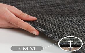 Outdoorteppich Unicolor Einfarbig