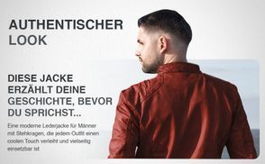 AUTHENTISCHER LEDERJACKEN LOOK 