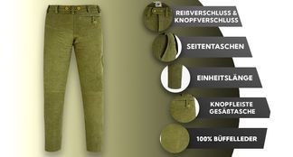 Lederhose mit vielen Funktionen