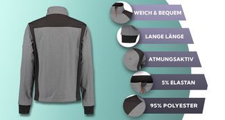 Strickfleecejacke mit vielen Funktionen