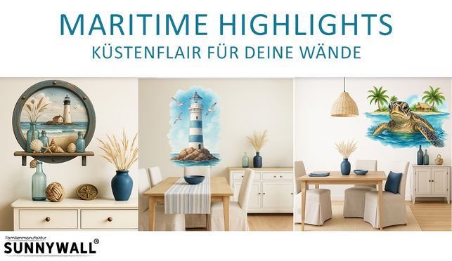Stilvoll maritim wohnen – mit Sunnywall Wandtattoos